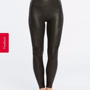 SPANX FAUX LEATHER LEGGINGS